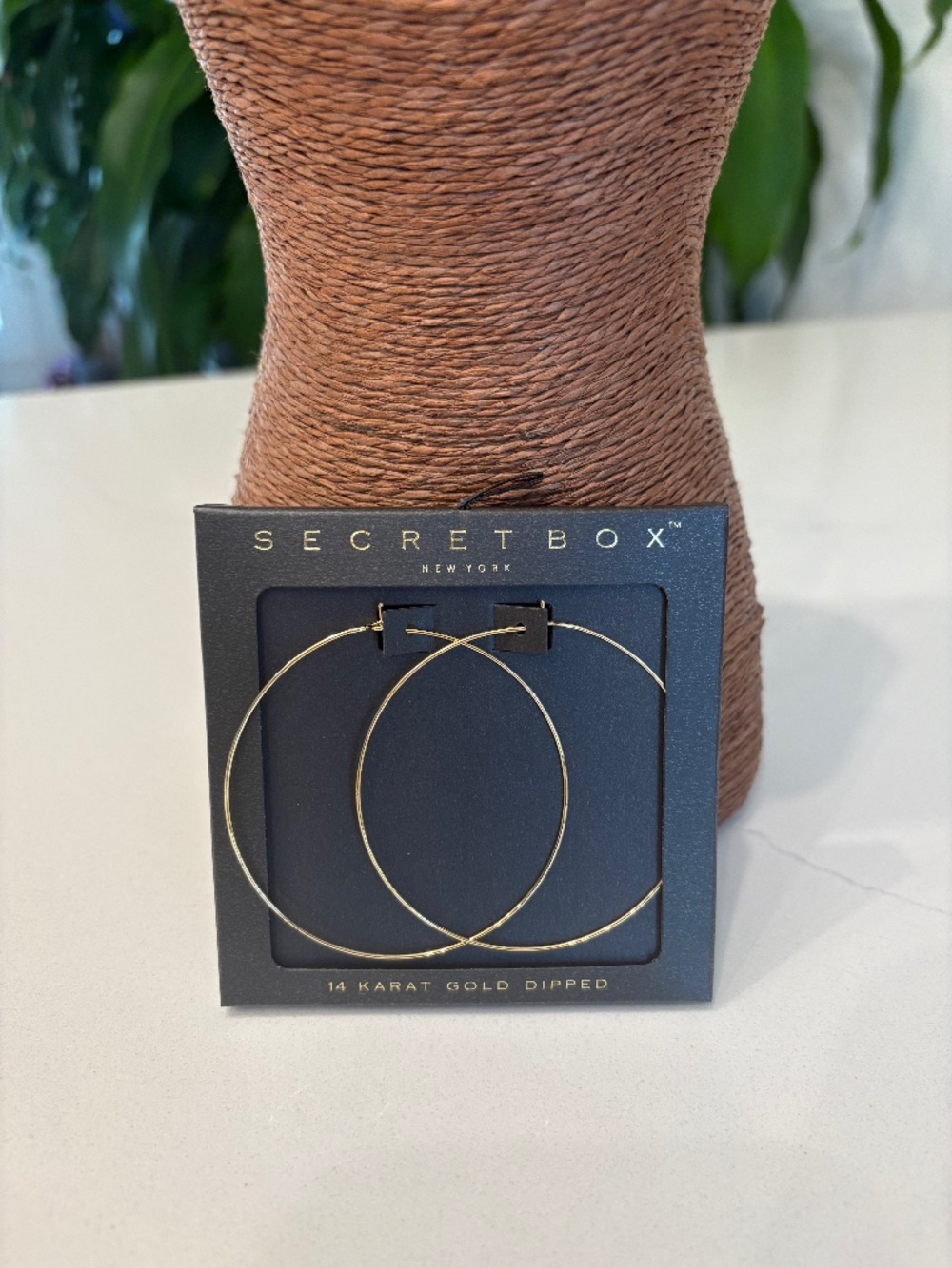 Secret Box New York _ Hoops 14K Gold Dipped 2.25 Inches Long